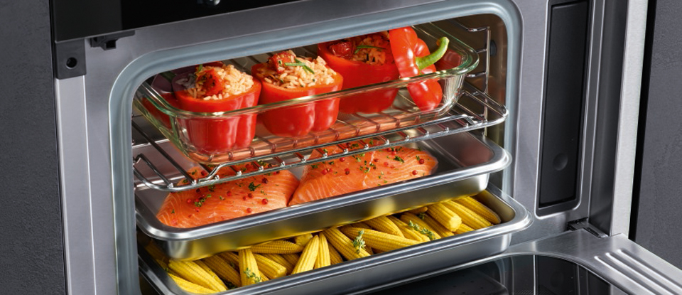 Stoomoven met magnetron